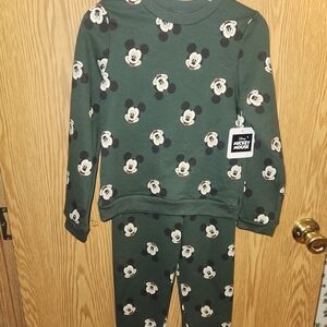 Disney Mickey Mouse Kids Sweatsuit - Dark Green